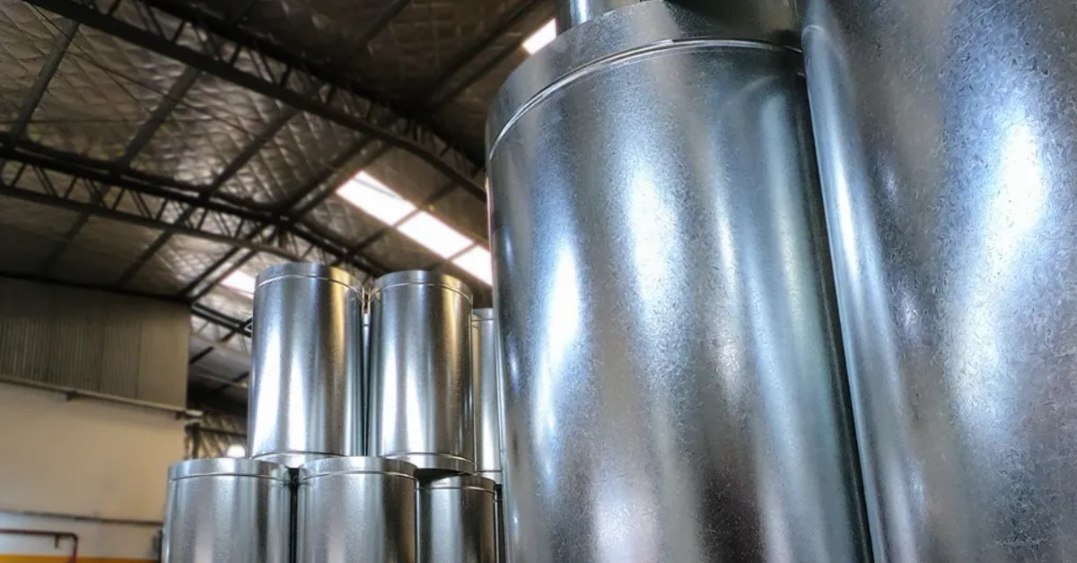 Caños de chapa galvanizada para ventilación