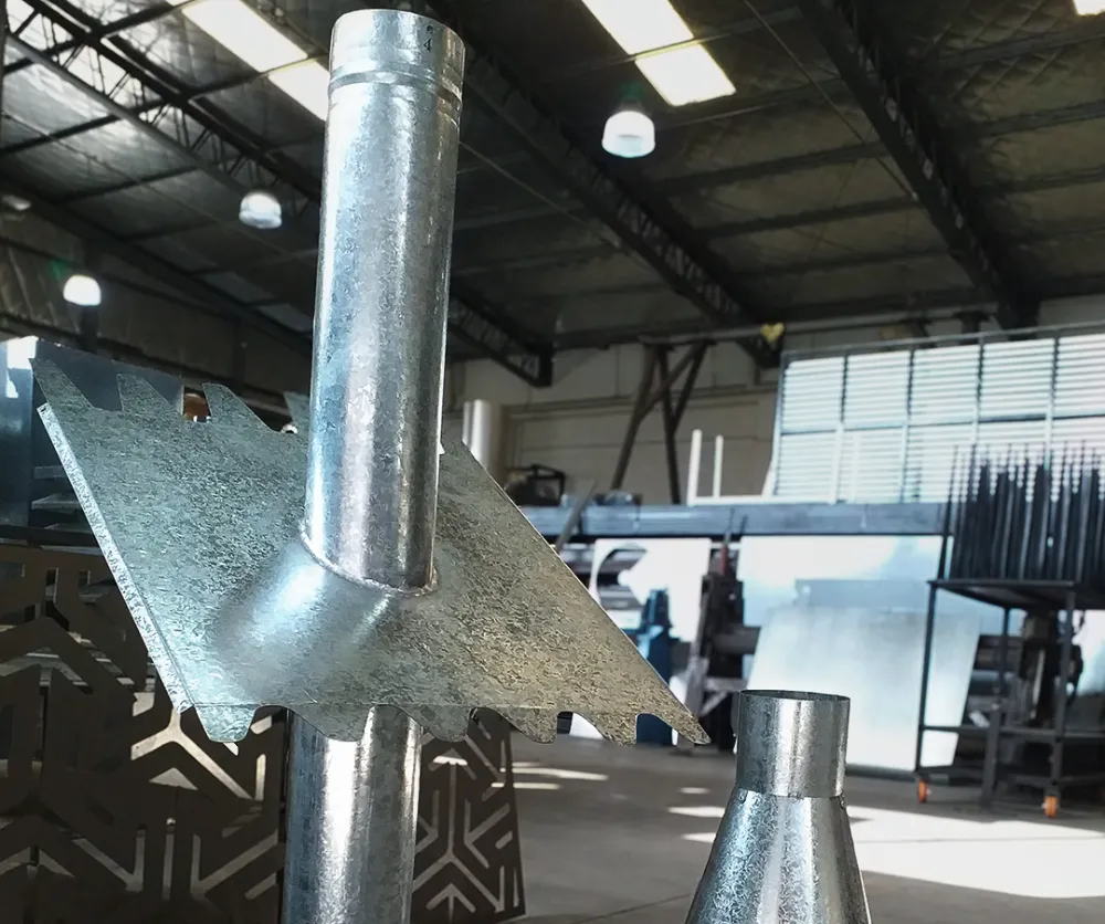 Reducciones de chapa galvanizada