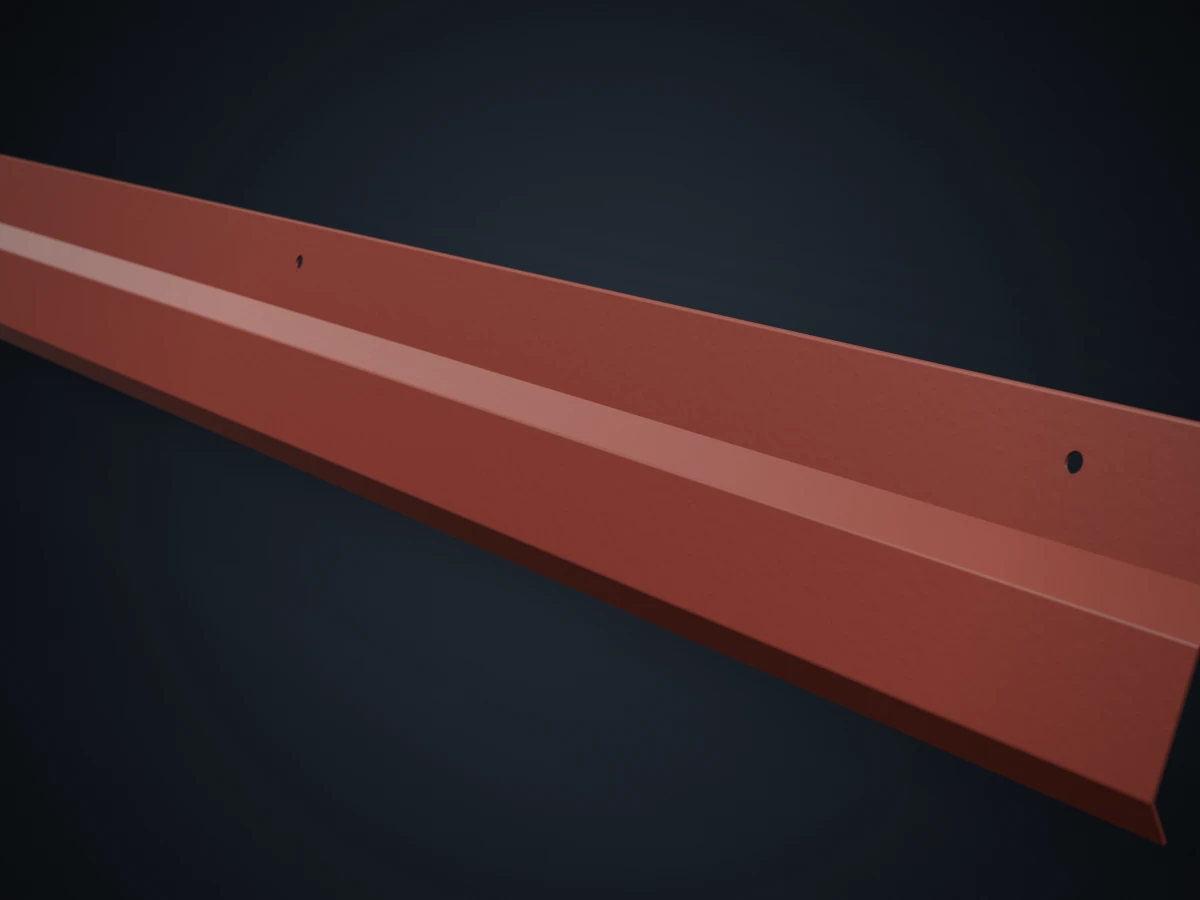 Cubrebabeta de chapa rojo teja