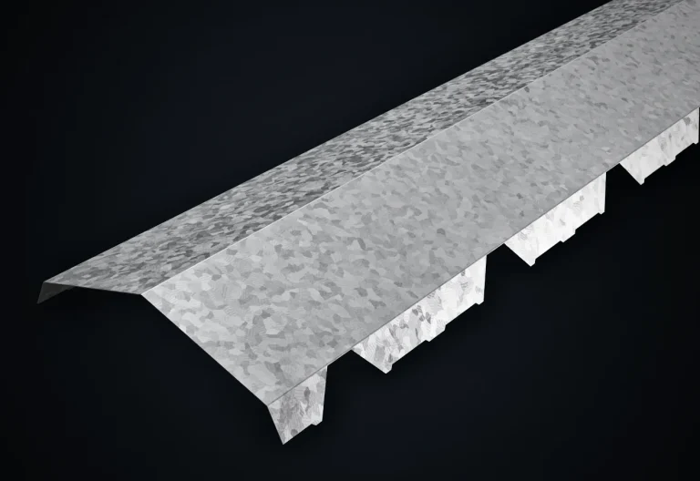Cumbrera trapezoidal de chapa galvanizada, troquelada para chapa T-101
