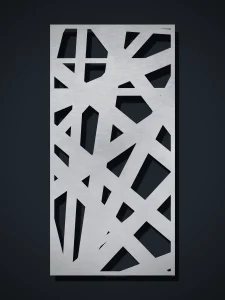 Panel decorativo de chapa G3 Abstracto 1, cortado con láser