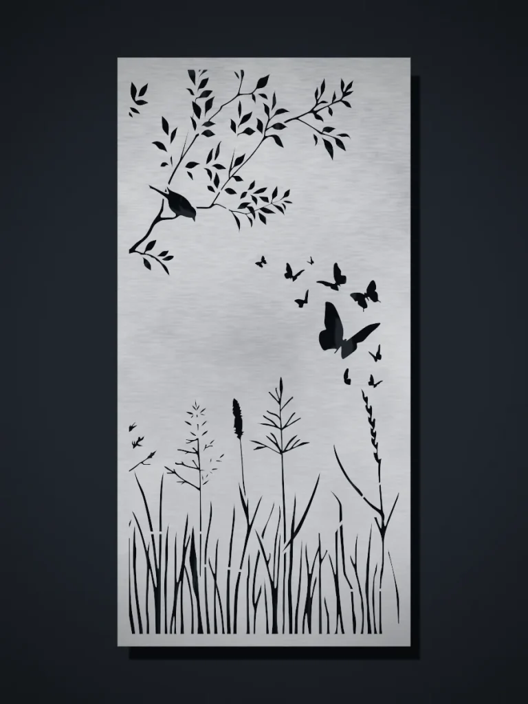 Panel decorativo de chapa