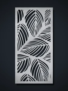 Dibujo O1 Hoja Palma de la galería de paneles decorativos, para cortar con láser