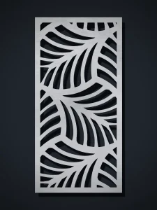Panel decorativo de chapa O12 Palma Egipcia, cortado con láser