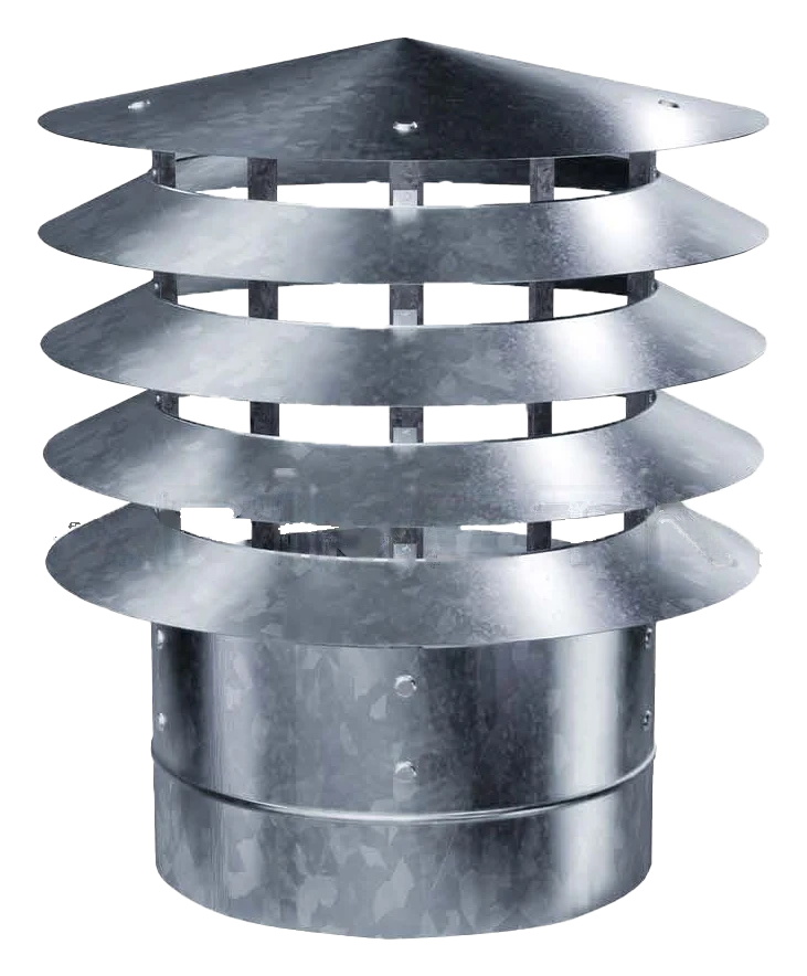 Sombrero 4 alas redondo de chapa galvanizada