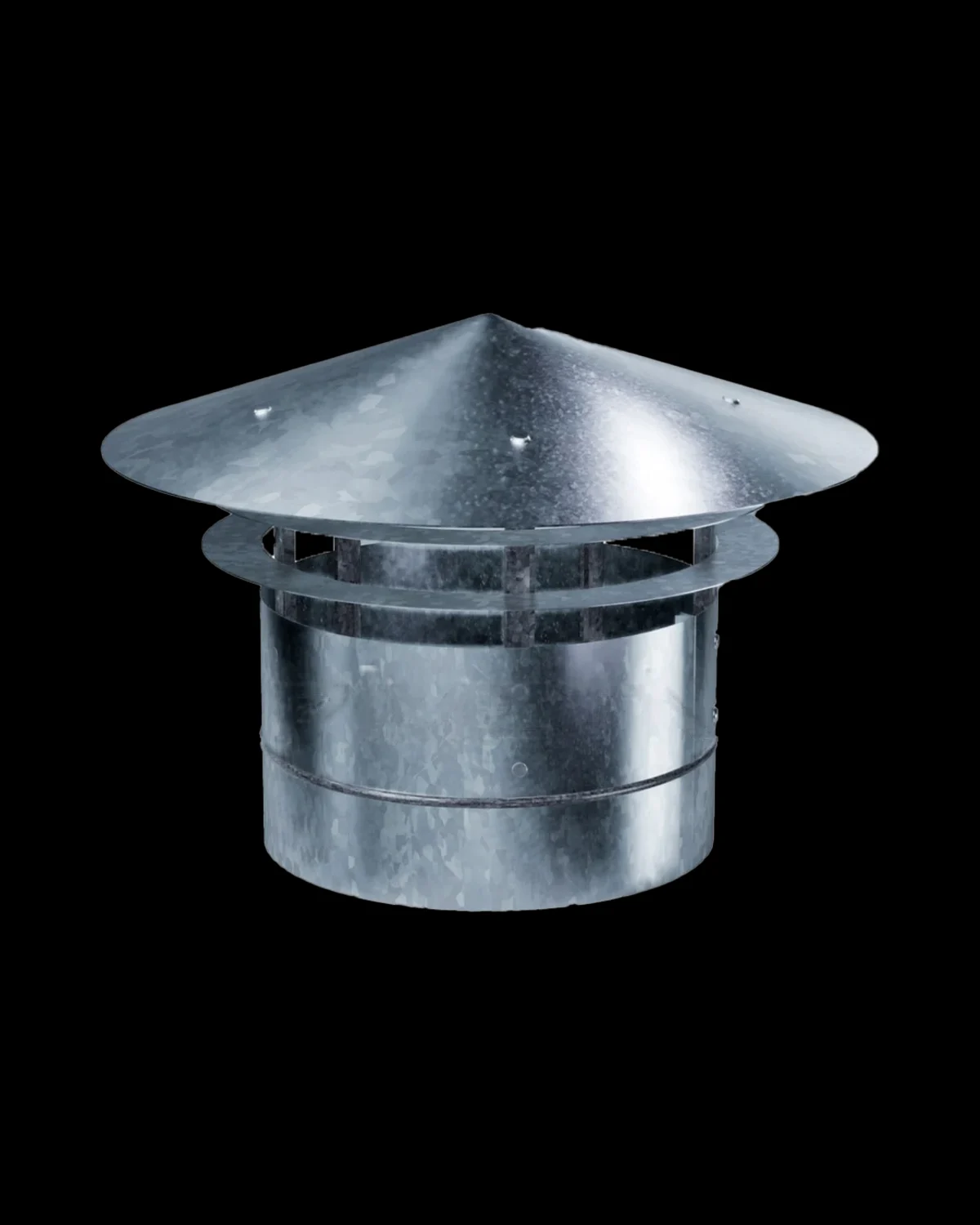 Sombrero chino doble aro de chapa galvanizada